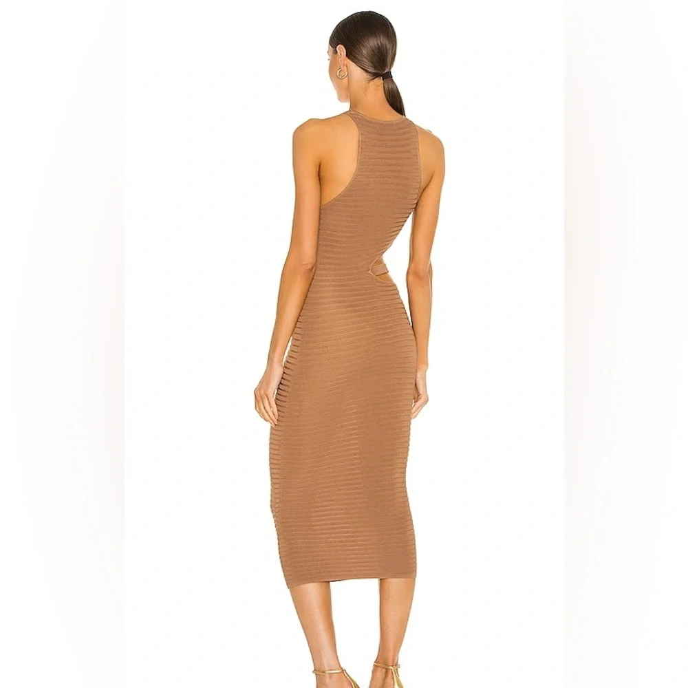 x REVOLVE Athena Midi Dress in MushroomMichael Costello size XS - Picture 3 of 9